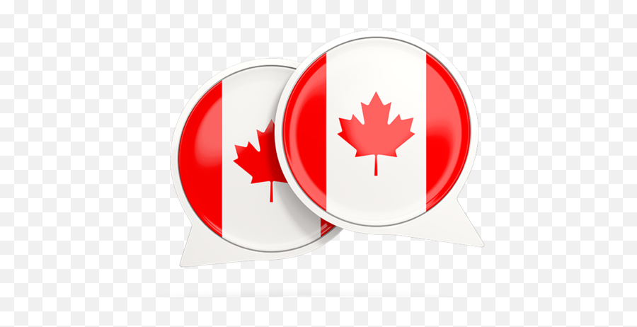 Round Chat Icon Illustration Of Flag Canada - Canada Flag Red Cmyk Png,Chat Icon Images
