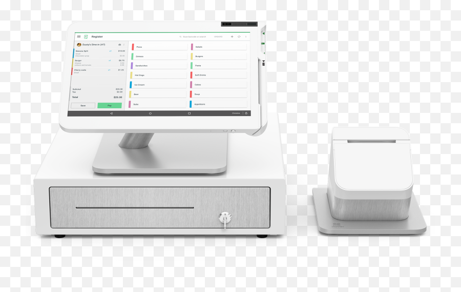 Clover Shop Point Of Sale Pos System Station With - Clover Station Png,Receipt Printer Icon