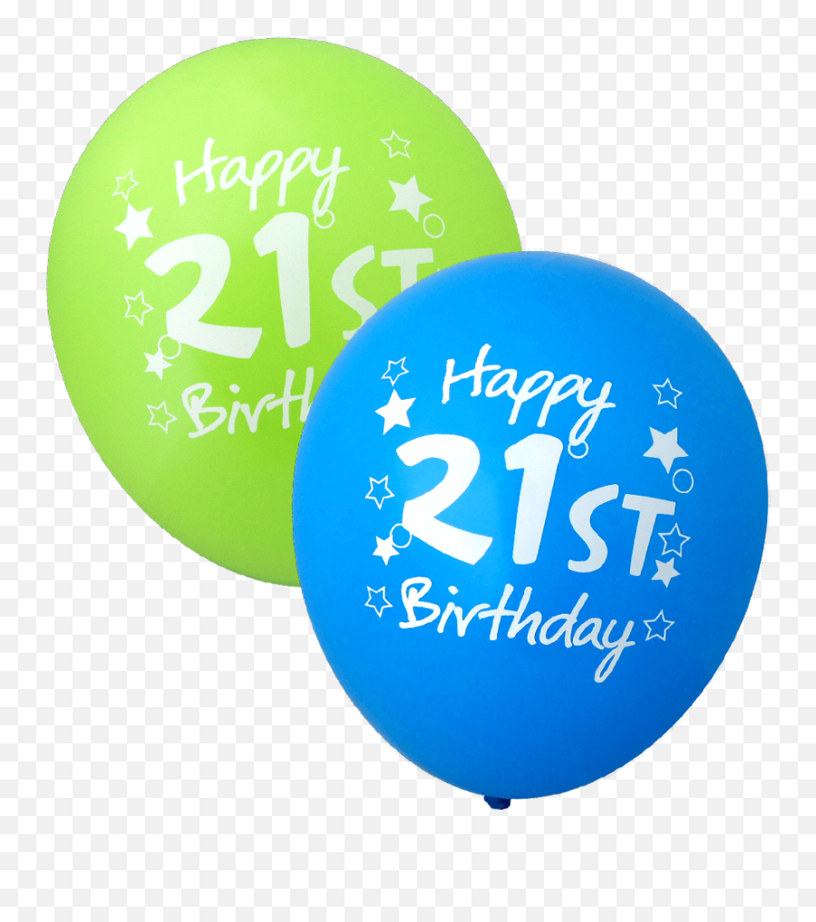 Download Happy 21st Birthday Png - Transparent Happy 21st Happy 21st Birthday Balloon,Happy Birthday Png Transparent
