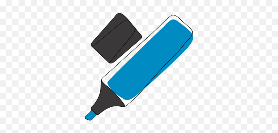 Line School Supplies Marker Blue Free Icon - Iconiconscom Png,Supplies Icon
