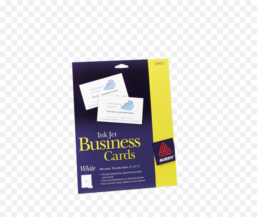 Accessories Business Cards For Inkjet Printers - Business Card Png,Business Cards Png