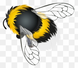 Clipart Bee Transparent Background - Png