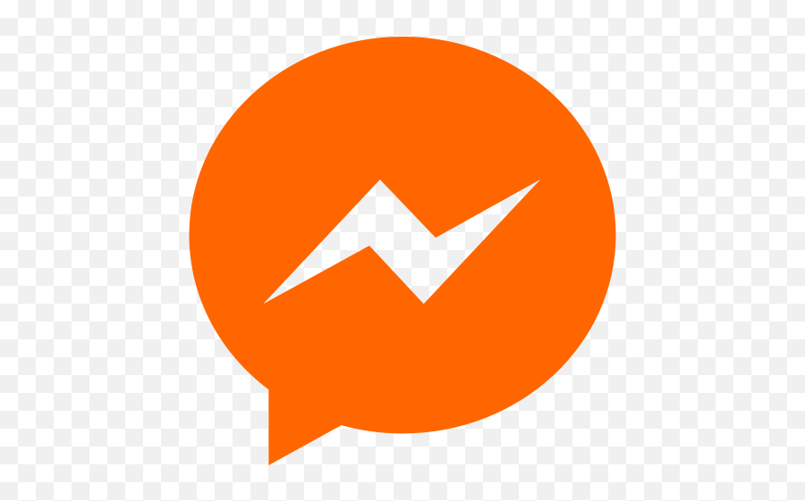 Orange Facebook Icon - Messenger Icon Png Transparent,Orange Circle Png