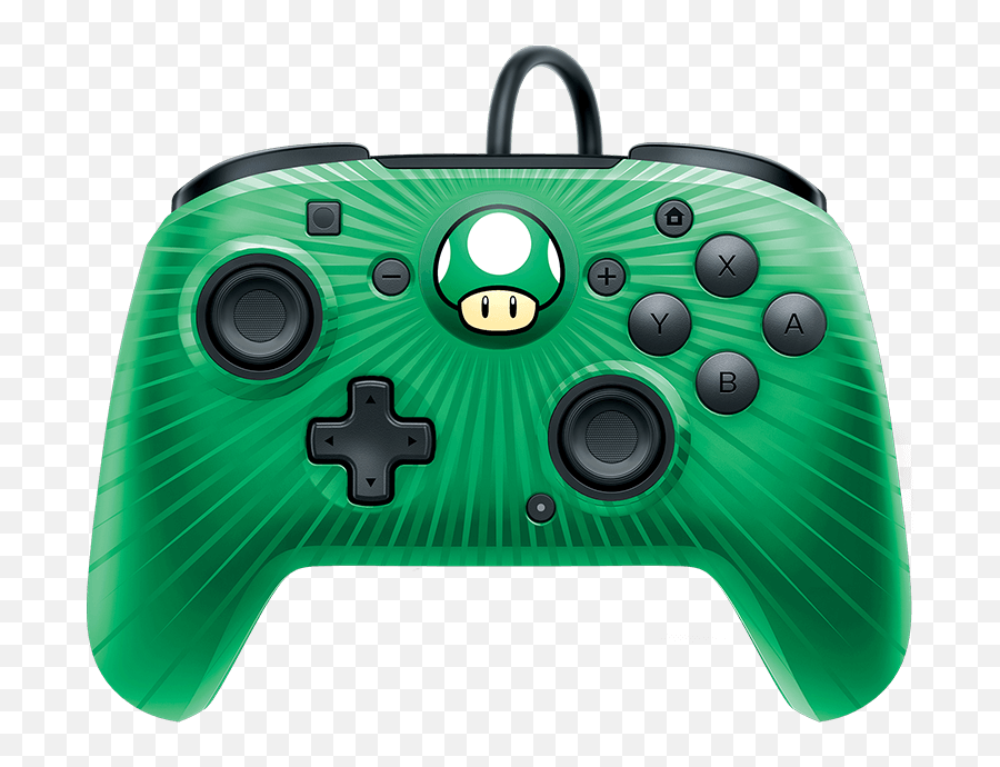 Faceoff Wired Pro Controller - 1up Mushroom Pdp Nintendo Switch Faceoff Wired Pro Controller Super Mario Png,Nintendo Controller Png