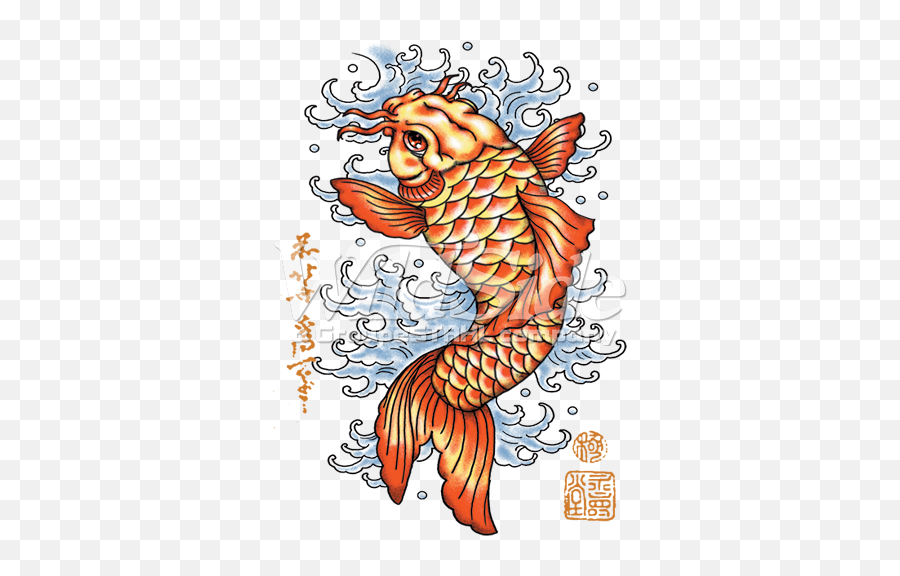 Tattoo - Red Koi Koi Fish Tattoo Designs Full Size Png Clip Art,Koi Fish Png