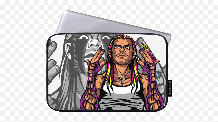 Jeff Hardy Printed Laptop Sleeves - Wwe Cartoon Jeff Hardy Png,Jeff Hardy Png