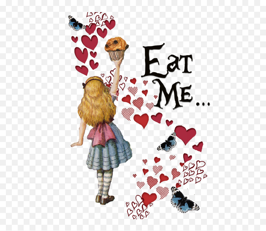 Alice In The Wonderland Eat Me Muffin Womenu0027s Tank Top - Eat Me Alice In Wonderland Illustration Png,Alice In Wonderland Transparent