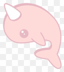 Kawaii Pink Narwhal - Pink Narwhal Kawaii Png,Narwhal Png