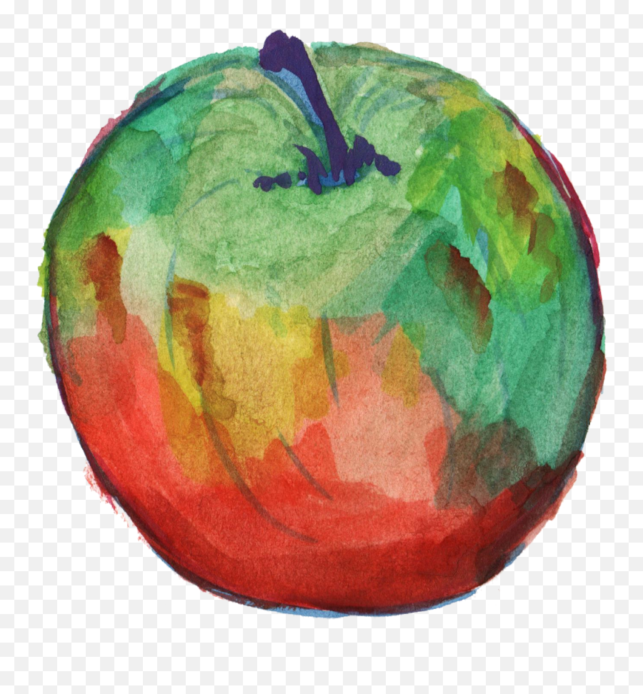 6 Watercolor Apple Png Transparent Onlygfxcom - Fruit,Apple Png