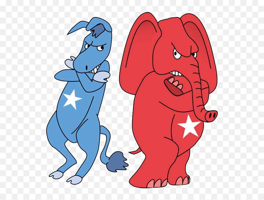Trump Inhabits Hyper - Partisan Presidency Democrats And Republican And Democrats Png,Republican Elephant Png
