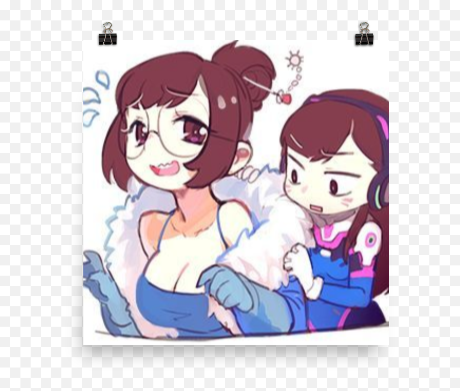 Mei And Dva Big Boobs From Overwatch - Cartoon Png,D.va Png