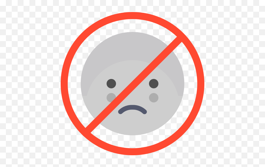 Disabled Emoticon Emoji Sad Face Forbidden Free Icon Of - Covid 19 Clipart Free Png,Sad Man Png