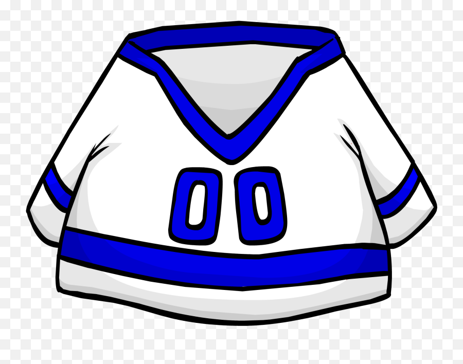 Blue Away Hockey Jersey Club Penguin Rewritten Wiki Fandom - Club Penguin Hockey Jersey Png,Jersey Png