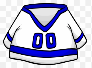 Blue Away Hockey Jersey Club Penguin Rewritten Wiki Fandom - Club Penguin Hockey Jersey Png,Jersey Png