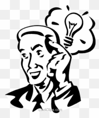Idea Light Bulb Royalty Free Vector Clip Art Illustration - Idea Light Bulb png