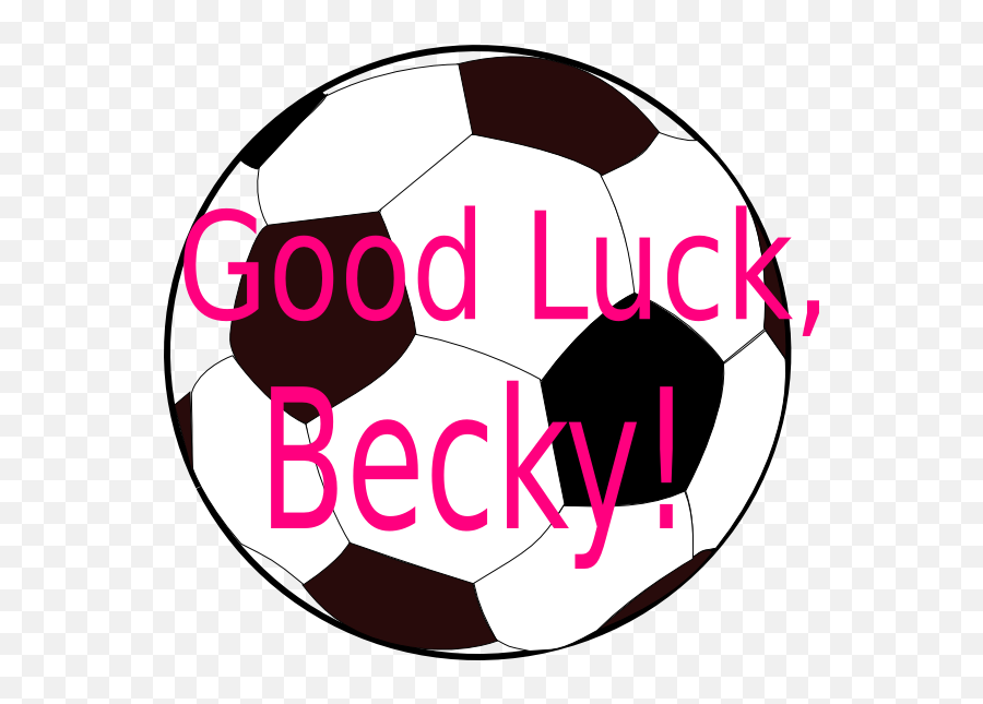 Good Luck Becky Clip Art - Vector Clip Art Soccer Ball Clip Art Png,Becky G Png