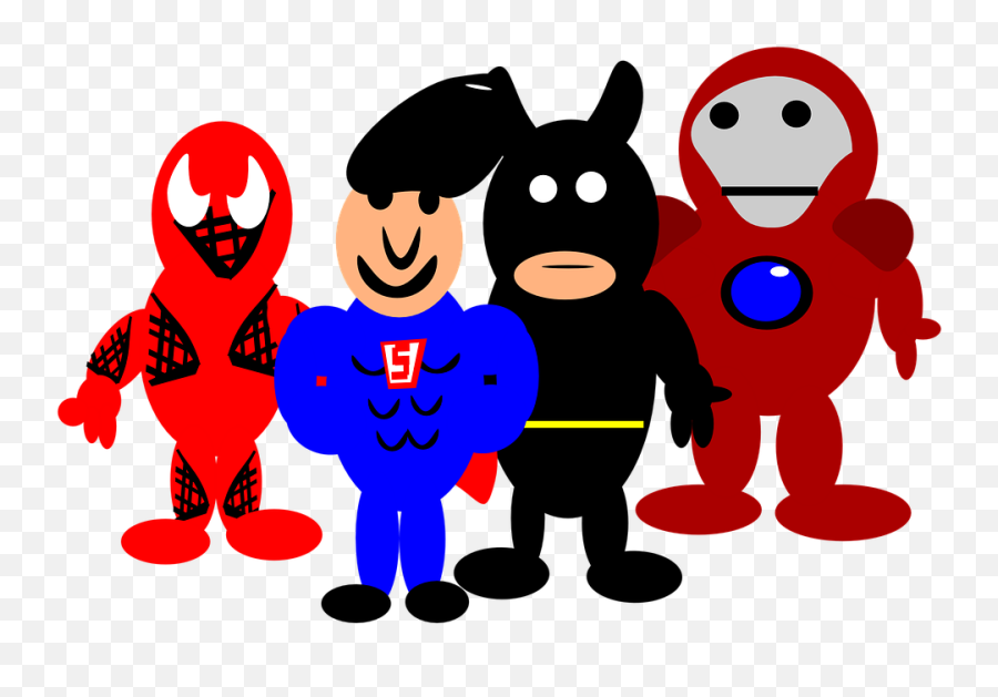 Heroes Comic Cartoon - Free Vector Graphic On Pixabay Heroes Clip Art Png,Cartoon Spider Png