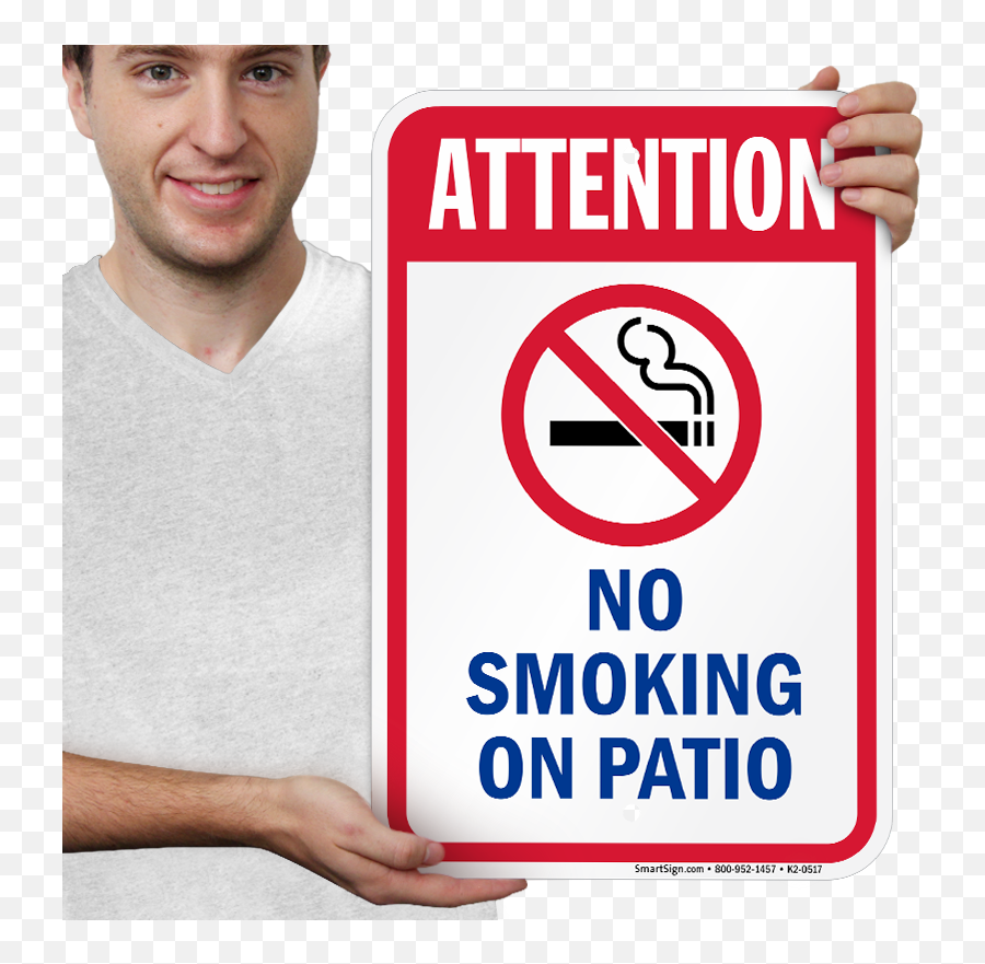 Attention No Smoking - 0517 Sign Png,No Smoking Logo