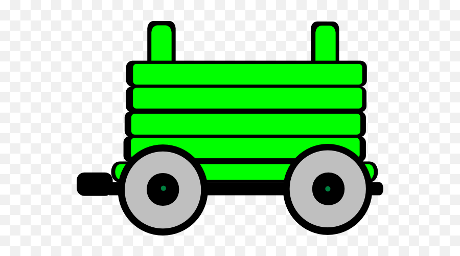 Loco Train Carriage Clip Art - Vector Clip Art Green Train Carriage Clipart Png,Train Clipart Png