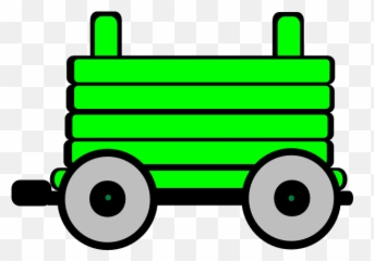 Loco Train Carriage Clip Art - Vector Clip Art Green Train Carriage Clipart Png,Train Clipart Png