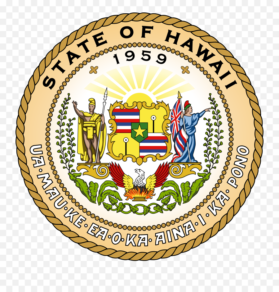 Seal Of The State Hawaii - Hawaii State Seal Png,Hawaiian Png