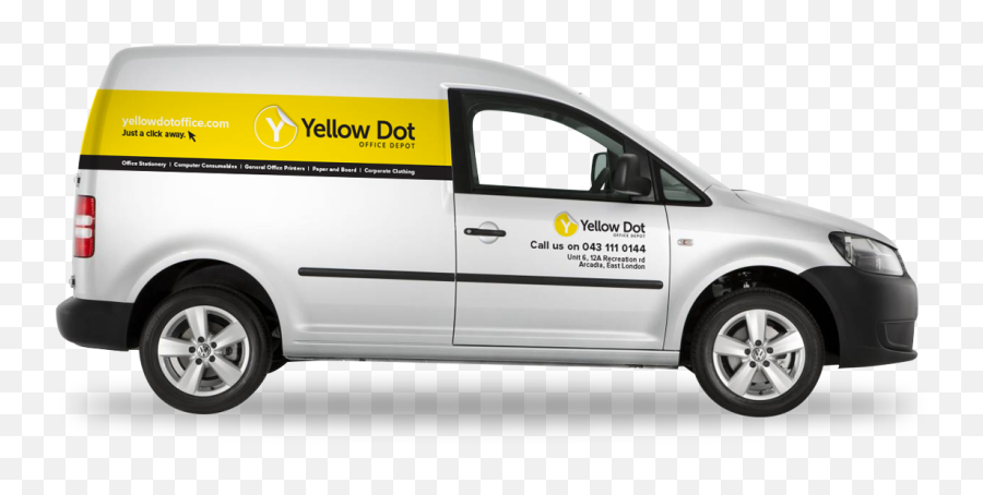 Yellow Dot - Office Depot Mockup Volkswagen Caddy Free Png,Yellow Dot Png