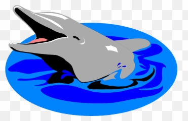 Clipart Dolphin Transparent Background - Dolphin In The Water Clipart Png,Dolphin Transparent Background