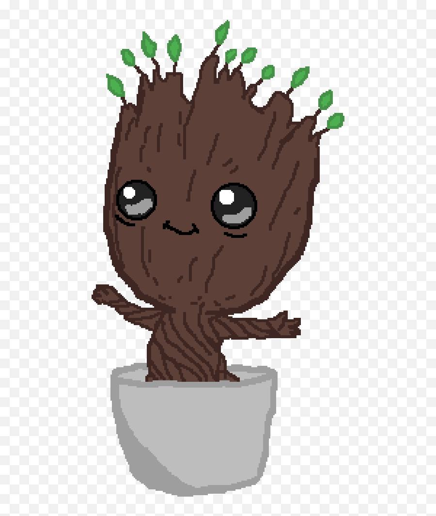Pixilart - Baby Groot By Lach Groot Png,Groot Transparent