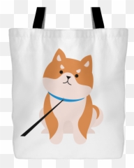 Download Cute Shiba Inu - Tote Bag Tote Bag Png,Shiba Inu Png