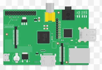 Raspberry Pi Vector Illustration - Raspberry Pi Vector Png,Raspberry Pi Png