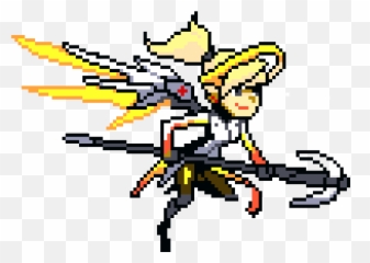 Download Overwatch Mercy Pixel Spray - png