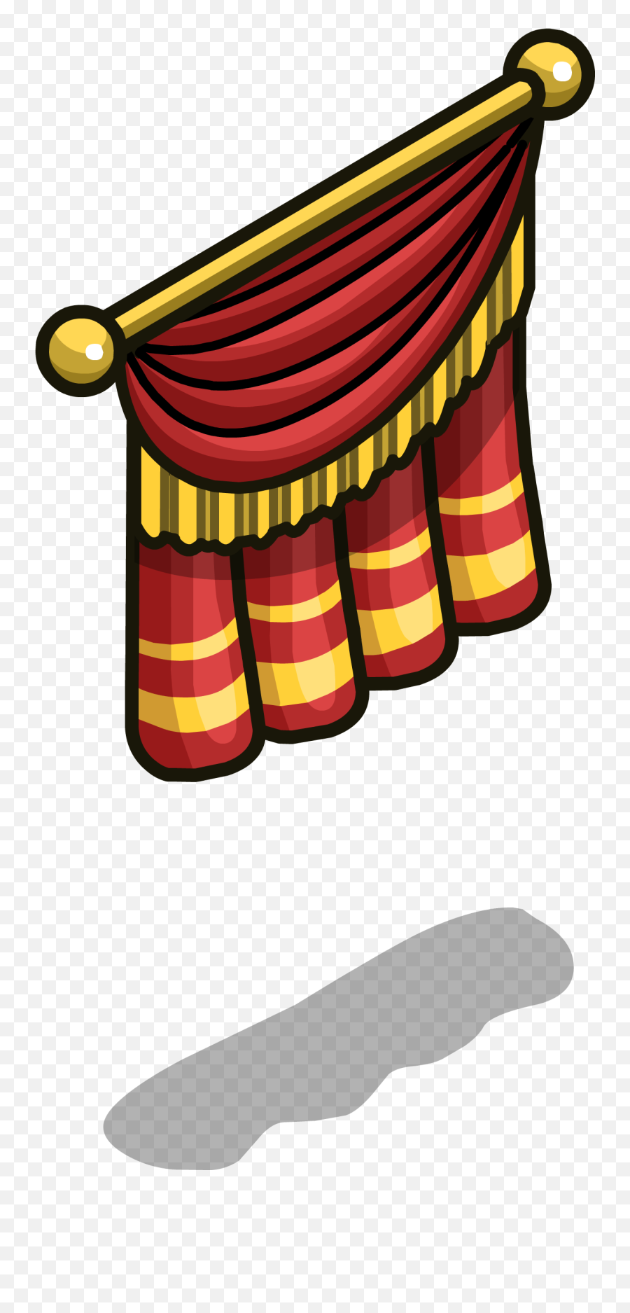 Stage Curtain Sprite 004 Clipart - Full Size Clipart Curtain Png,Red Curtains Png