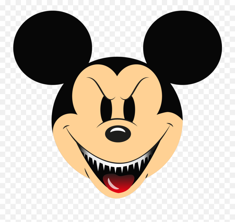 Tooth Clipart Creepy Picture 2140428 - Mickey Mouse Face Png,Creepy Smile Transparent
