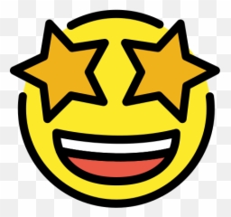 Grinning Face With Star Eyes - Emoji Meanings Star Struck Emotion Png,Emoji Eyes Png