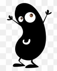 Bean Potato Stickman - Free vector graphic on Pixabay Black Clipart png