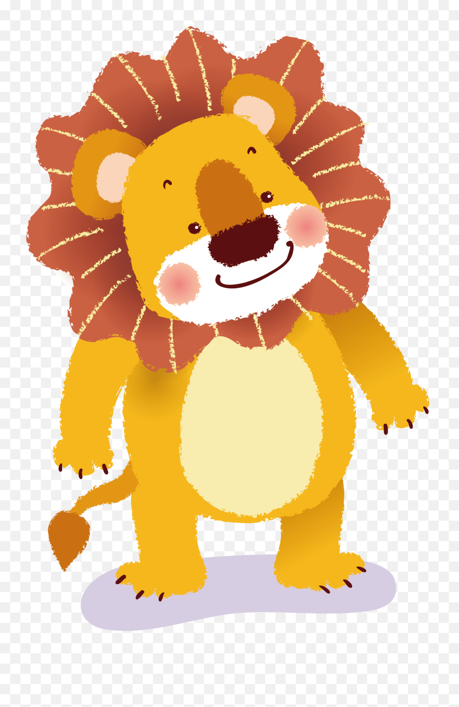 Lion Tiger Cartoon - Lion Tiger Cartoon 1719x2571 Png Lion Cute Png,Lion Cartoon Png