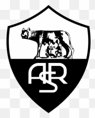As Roma Logo White - Logo Football Club Png,As Roma Logo