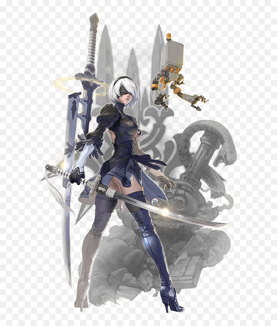 Clean Character Artwork Of 2b In - 2b Official Art Png,2b Nier Transparent