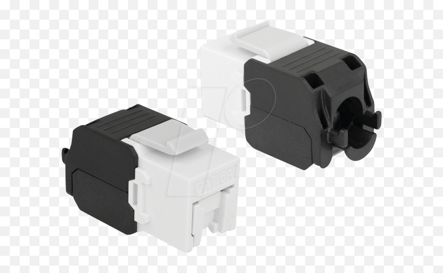 Delock 86396 - Keystone Module Rj45 Jack U003e Lsa Cat6a Utp White Dust Cover Category 6 Cable Png,White Dust Png