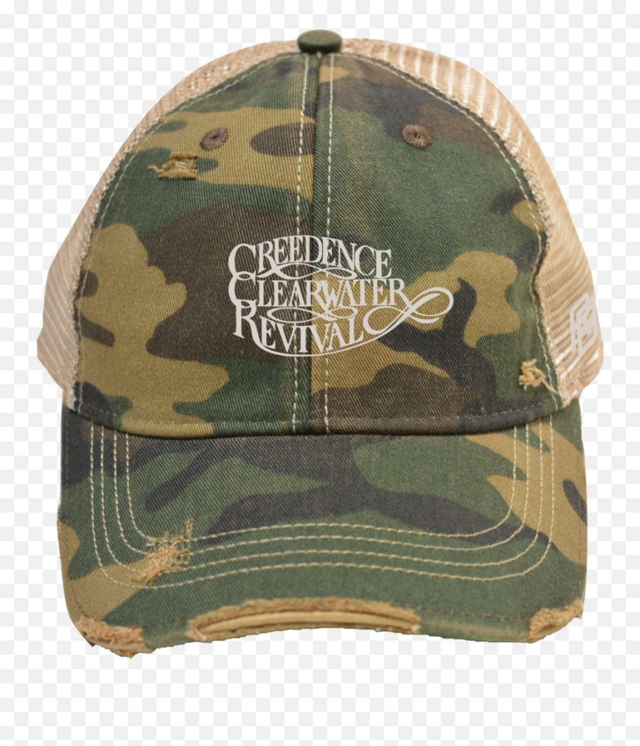 Ccr Logo Trucker Camo Cap - Creedence Clearwater Revival Cap Png,Creedence Clearwater Revival Logo