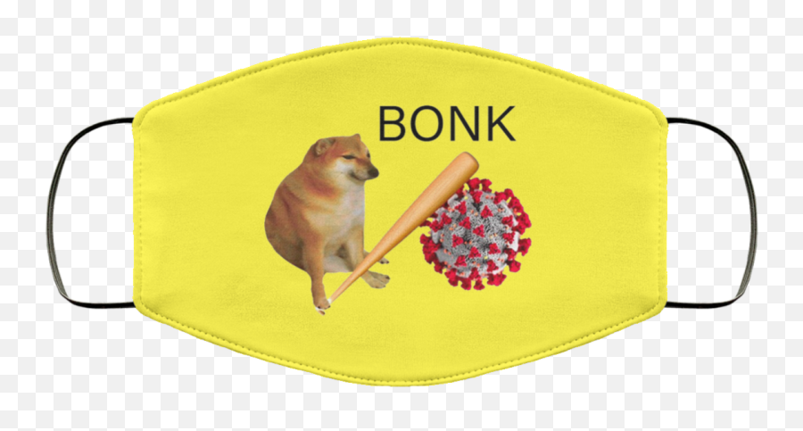 Doge Bonk Virus Mask Meme Face U2013 Teezbeez - Rodent Png,Doge Face Png