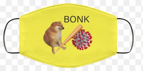 Doge Bonk Virus Mask Meme Face U2013 Teezbeez - Rodent Png,Doge Face Png