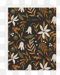 White Poinsettia Seedlings Card - Rug Png,Poinsettia Icon Png