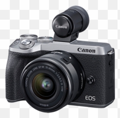 Canon Eos M6 Mark Ii W Ef - 1545 IS STM Lens Kit Silver Canon Eos Ii png
