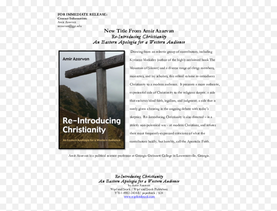 Pdf A Synopsis Of My New Edited Book Amir Azarvan - Christian Cross Png,Synapsus Icon