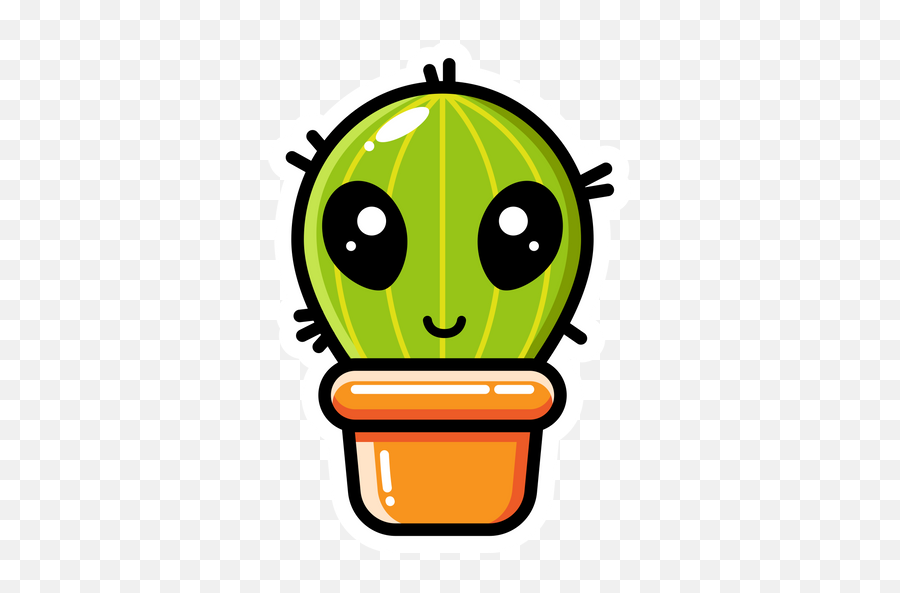 Cute Alien Cactus Sticker - Cactus Alien Png,Pretty Unicorn Icon