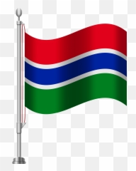 Gambia Flag Png Clip Art Transparent - Full Size Clipart South Africa Flag Png,American Flag Png Transparent