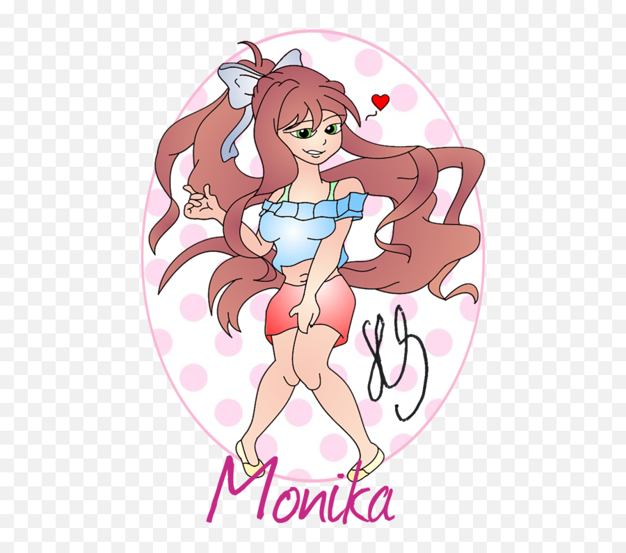 2050781098 Monikacasualoutfit - Thumb Portable Network Fictional Character Png,Monika Icon