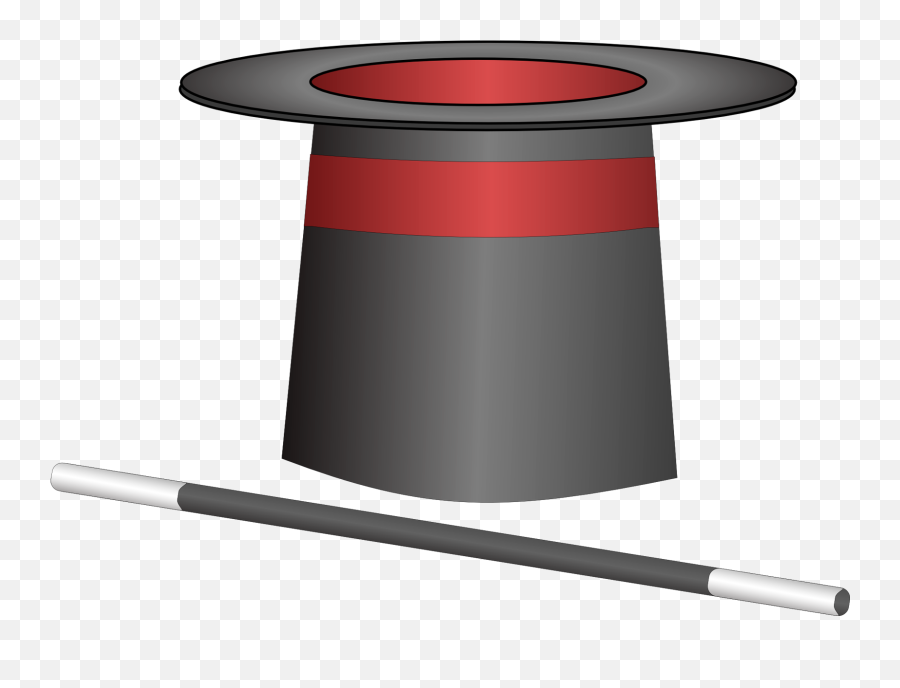 Magician Hat With Wand Png Image For Free - Hat And Wand,Magician Png