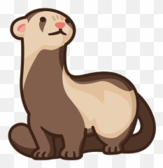 Cute Standing Ferret Illustration Transparent Png U0026 Svg Vector - Kawaii Png